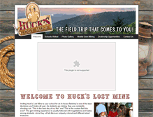 Tablet Screenshot of huckslostmine.com